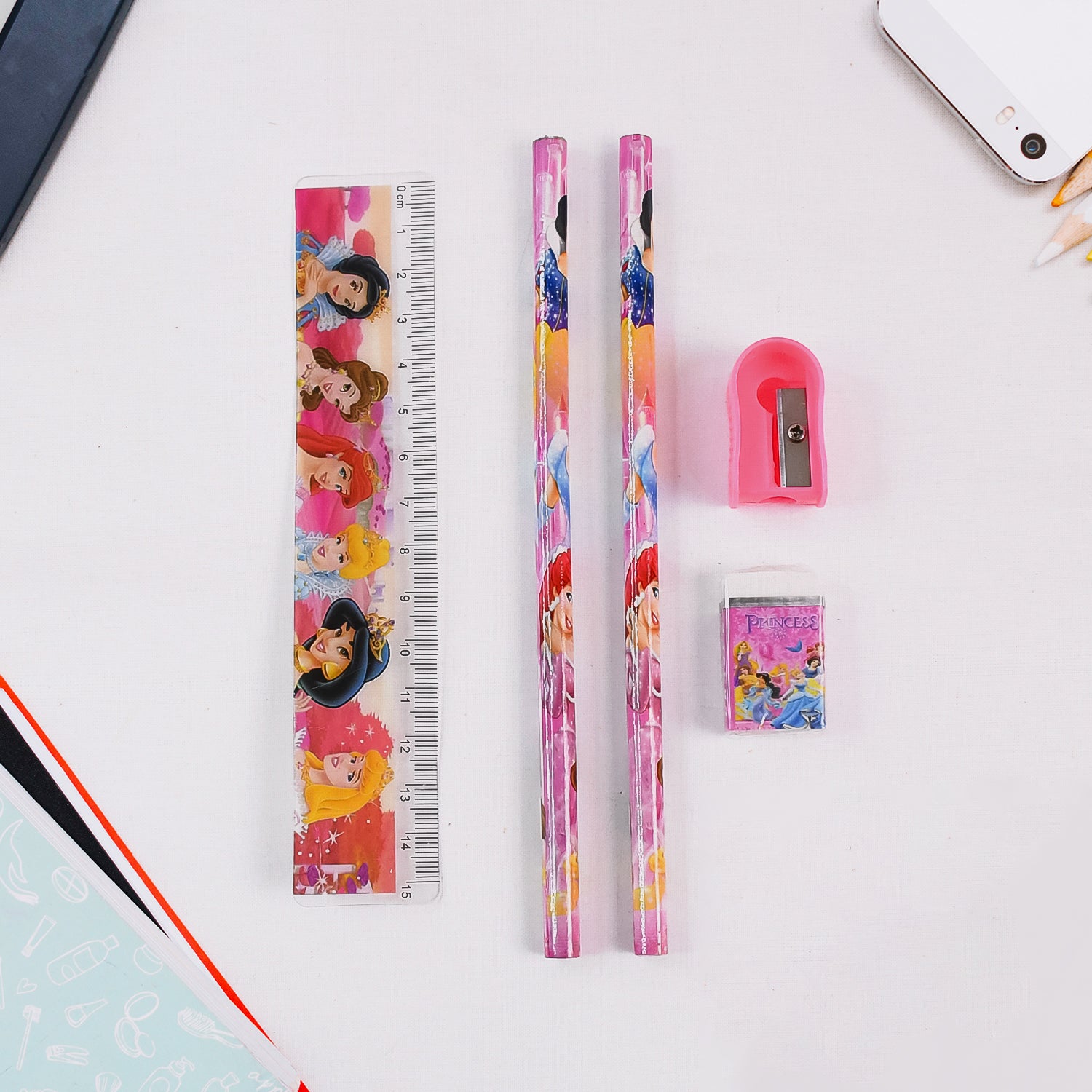 4643 Mix Design Cartoon Wooden Pencil Set Stationary Set 5 In 1 Items Educational Item For School Going Kids Stationary Set For Girls Boysstationary For Schoolgift Pack For Girls Kidsbirthday Gift Kids (5 Pc Set ) 4643 Mix Design Cartoon Wooden Pencil Set Stationary Set 5 In 1 Items Educational Item For School Going Kids Stationary Set For Girls Boysstationary For Schoolgift Pack For Girls Kidsbirthday Gift Kids (5 Pc Set )
